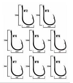 Anzol Chinu Nº 09 - 10 Uni. - comprar online