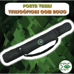 PORTA VARAS TELESCOPICAS COM BOLSO - PRETA