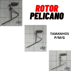 Kit Com 100 Rotores Pelicano Para Chicote De Pesca