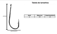 Kit Anzol Encastoado 4330 Flexível 6" - 30Lbs - 10 Unidades - Loja Online em Artigos de Caça e Pesca Equipanaka