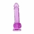 Dildo Realístico com Escroto - Transparente - 20,5 x 3,8