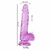 Dildo Realístico com Escroto - Transparente - 20,5 x 3,8 - Jess Moda Íntima