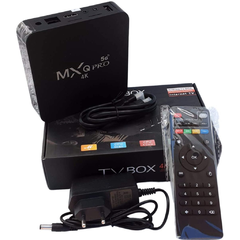 Caixa Controle cabos e TV Box Smart 4K Mxq PRO 5G