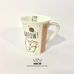 Kit Caneca Gatos + Colher Gato