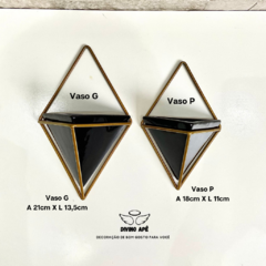 Imagem do Dupla de Vaso Triangular Preto - G