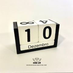 Calendário Dado - Preto e Branco - comprar online