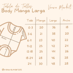 Body Botones Manga Larga - tienda online