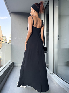 Vestido Seda Crep Black - Street Style - Estudio Nube