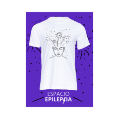 REMERA BLANCA MOTIVO CARA