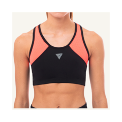 Top deportivo Negro/Coral Barein