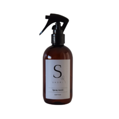 Spray aromatizante textil en envase ambar con gatillo. Aroma Cotton.