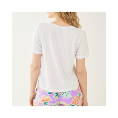 Remera | Remeras | Remera mangas cortas | Pijama | Pijamas | Ropa de dormir | Pijamas mujer | Ropa de dormir mujer | Homewear | Remera algodón | Remera Blanca