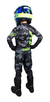 Calça Motocross Infantil + Camisa Camuflado Neon Amx na internet