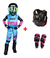 Conjunto Infantil Motocross Race Rosa + Colete + Joelheira