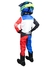 Kit Conjunto Motocross Infantil Azul + Colete + Joelheira - comprar online