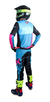 Conjunto Motocross Amx Prime Azul Com Rosa Pink na internet