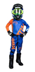 Conjunto Motocross Amx Infantil Extreme Azul Laranja