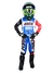 Kit Conjunto Motocross Infantil Azul + Colete + Joelheira na internet