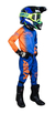 Conjunto Motocross Amx Infantil Extreme Azul Laranja - comprar online