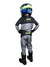 Kit Conjunto Motocross Infantil Cinza+ Colete + Joelheira - Serra Mx