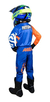 Conjunto Motocross Amx Infantil Extreme Azul Laranja na internet