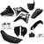 Kit Plástico Elite Premium Adaptação + BANCO + TANQUE + FERRAGENS ADAPTAÇÃO CRF230 BROS LANDER XTZ XR200 XR250 TORNADO - Serra Mx