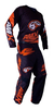 Conjunto Motocross Amx Classic Preto Laranja Velocros - Serra Mx