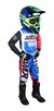 Calça Motocross Infantil + Camisa Azul/vermelho/branco Amx na internet