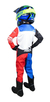 Conjunto Motocross Amx Infantil Moto Azul/vermelho/branco - comprar online