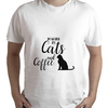 remera cat and coffee