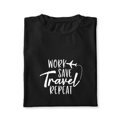 remera work save travel black