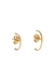 BRINCO EAR HOOK LISO EM OURO 18K