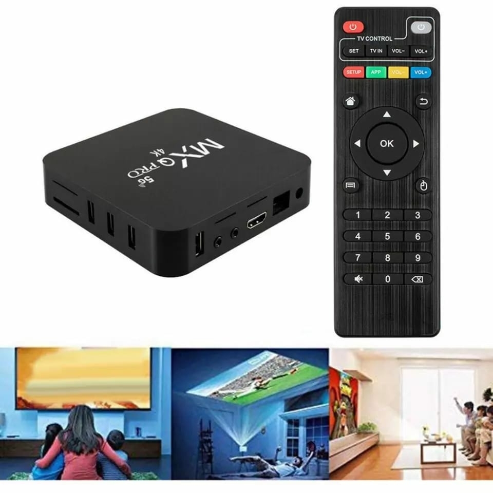 Tv Box Smart 4k Mxq Pro 5g 8gb/128ggb Wifi Android 11.1