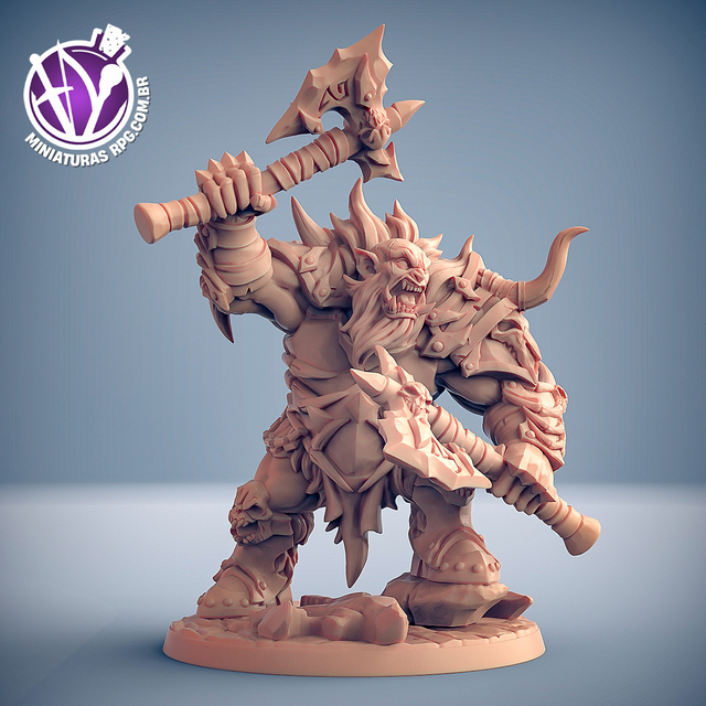 Orc Guerreiro Batedor Miniaturas para RPG - Dungeons & Dragons D&D