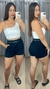 Cropped Canelado Alça Única Branco - comprar online