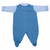 Macacão Infantil Longo com Frente em Tricô Azul Claro - Kowak Baby - Roupas e moda para bebês
