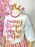 CONJUNTO T-SHIRT E SAIA MIDI LISTRADA DIANA - PINK COM LARANJA na internet