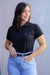 BLUSA FEMININA GOLA POLO - PRETO - TAM: G - comprar online