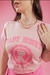 T-SHIRT FEMININA BARBIE BABY HONEY (COM GLITTER) - ROSA SECO na internet