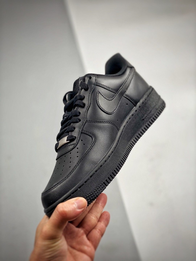 All black nike air hot sale force