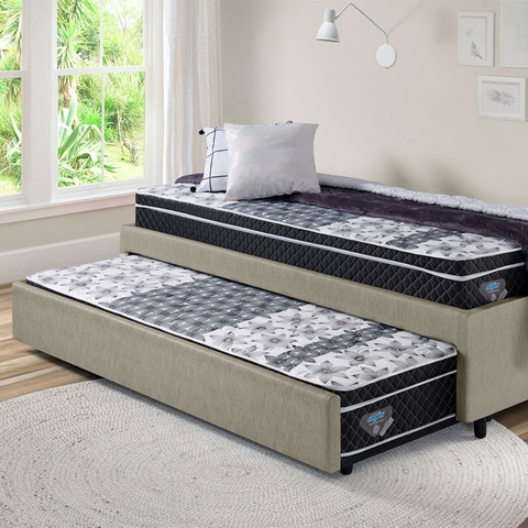 Base Box Casal Egam Suede 138cm - Casal - EGAM BOX - Karina Casa e Conforto