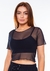 Cropped em Tule Segunda Pele New Way Preto na internet