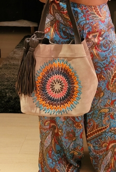 Bolsa Camurça Boho Hippie