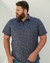 Polo Plus Size Piquet com Ziper e Termo Colante