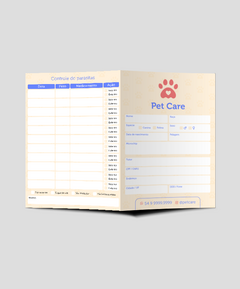 Carteira de Vacinação de Pets Personalizada para Veterinários/Clínicas Veterinárias | Artestilo Gráfica