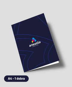 Folder A4 com 1 dobra impresso Personalizado | Artestilo Gráfica