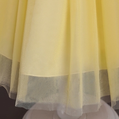 Vestido Salopete de Lantejoula e Tule Encantado - Vestido de Festa Infantil | vestido princesa | Lunuico