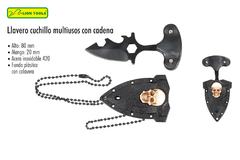 LLAVERO CUCHILLO MULTIUSOS CON CADENA