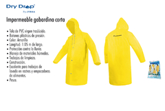 IMPERMEABLE GABARDINA CORTA 0.2 MM TALLA XL