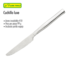 CUCHILLO LUXE ACERO INOXIDABLE (12 PZ)